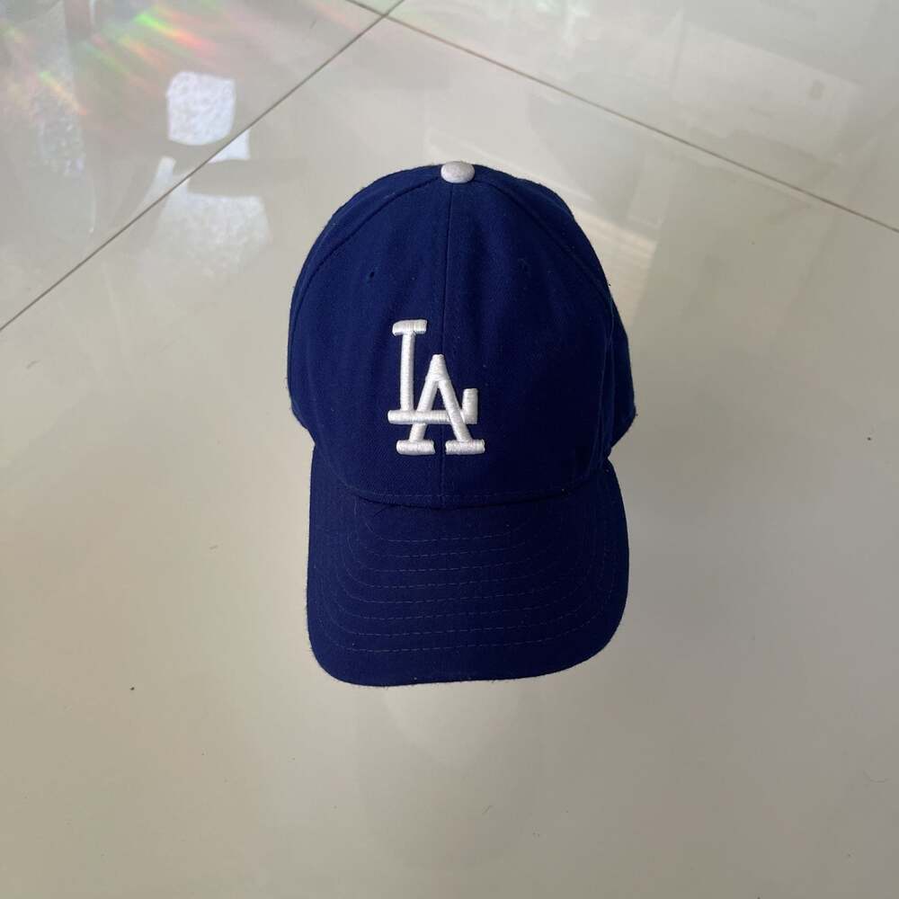 LA Dodgers Baseball Cap Blue with White Embroidered Logo MLB